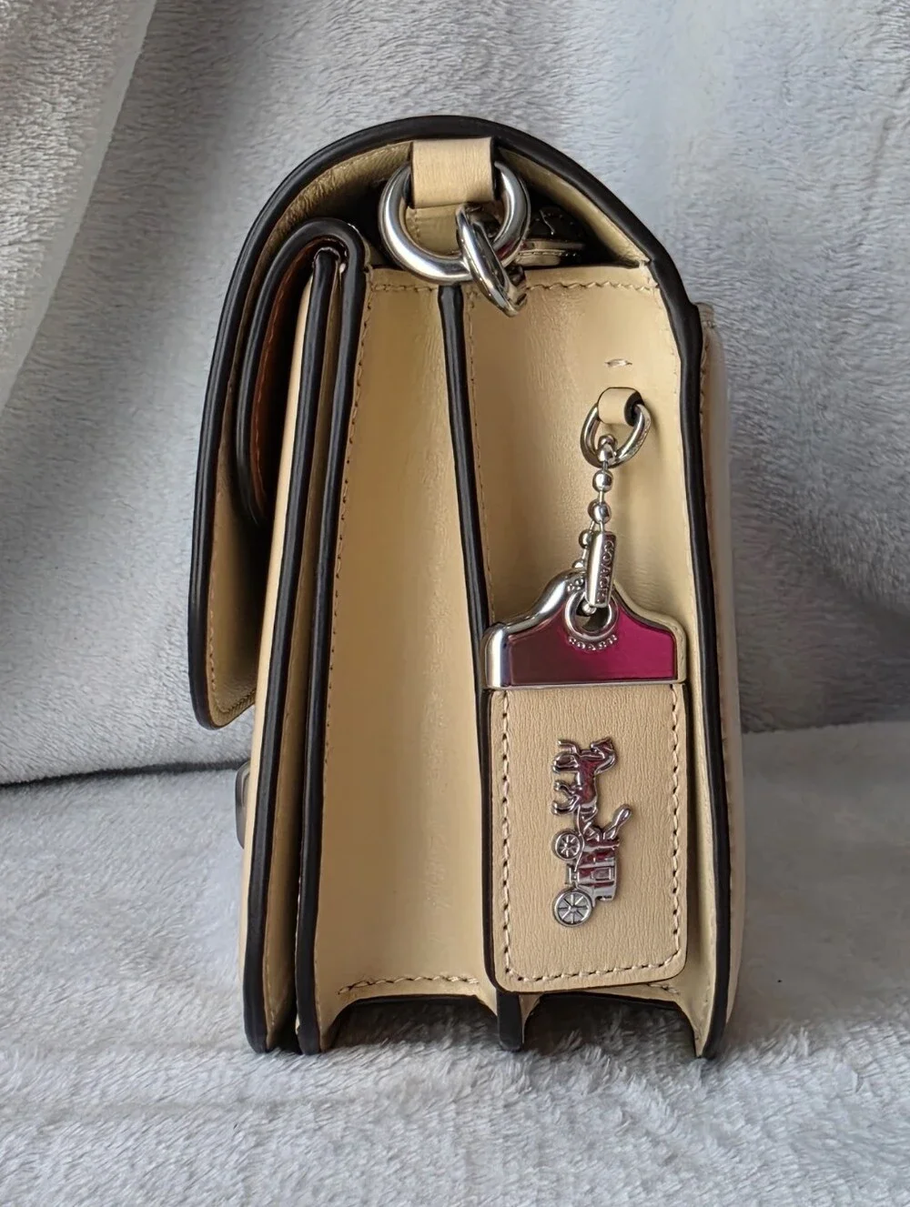 Coach Idol Bag with Silver C Accent